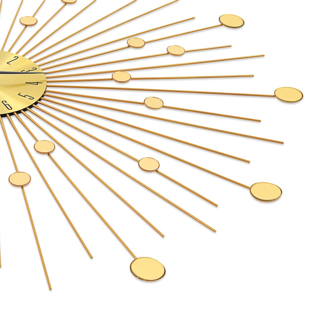 Wall clock, gold-coloured, 70 cm, metal