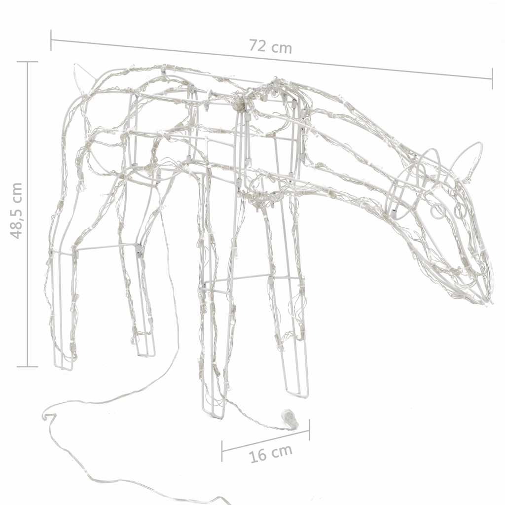 Kalėdinė lempučių ekspozicija FROSTY, 3 dalių, elniai, 229 LED lemp.
