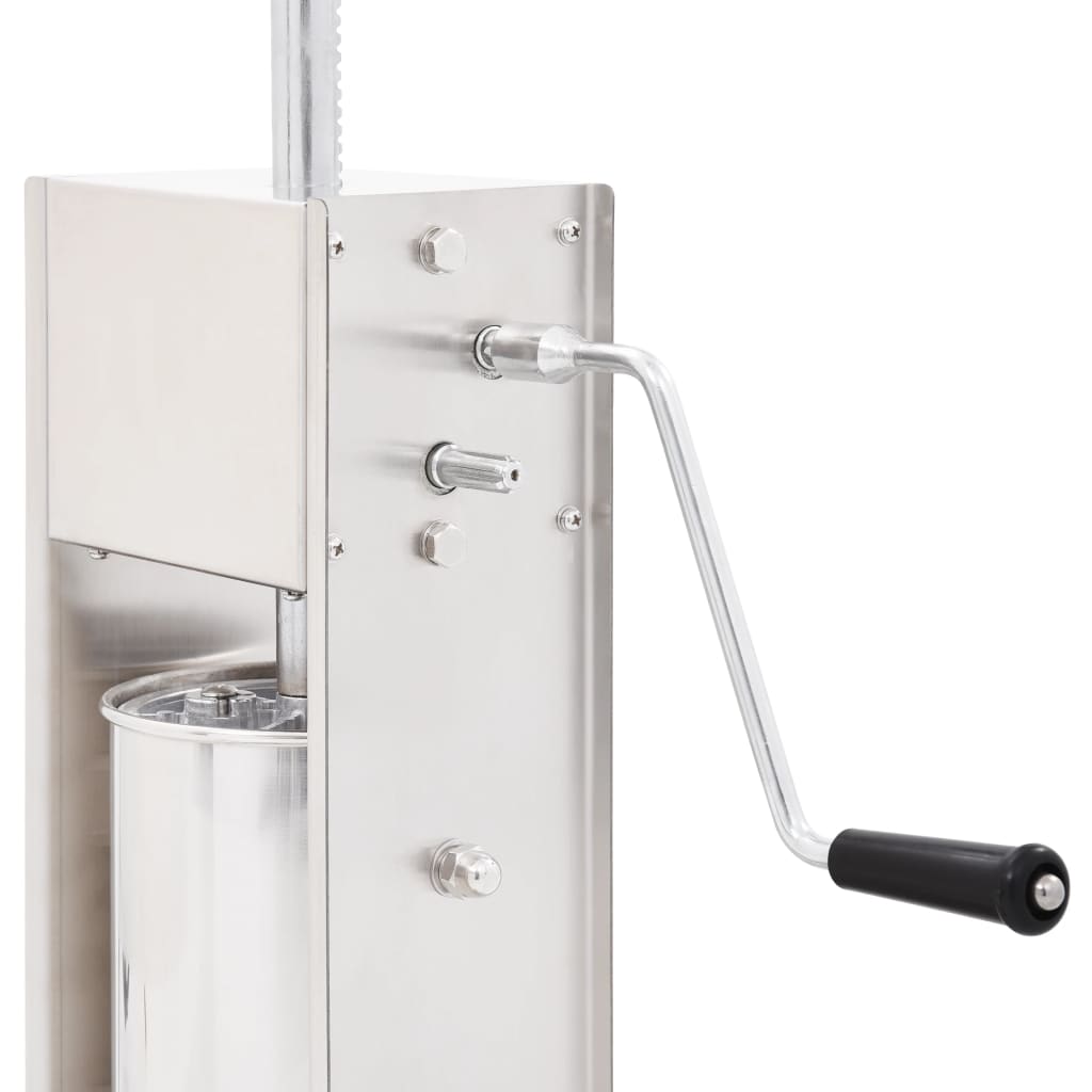Manual Sausage Stuffer, silver-colored, 3L, stainless steel