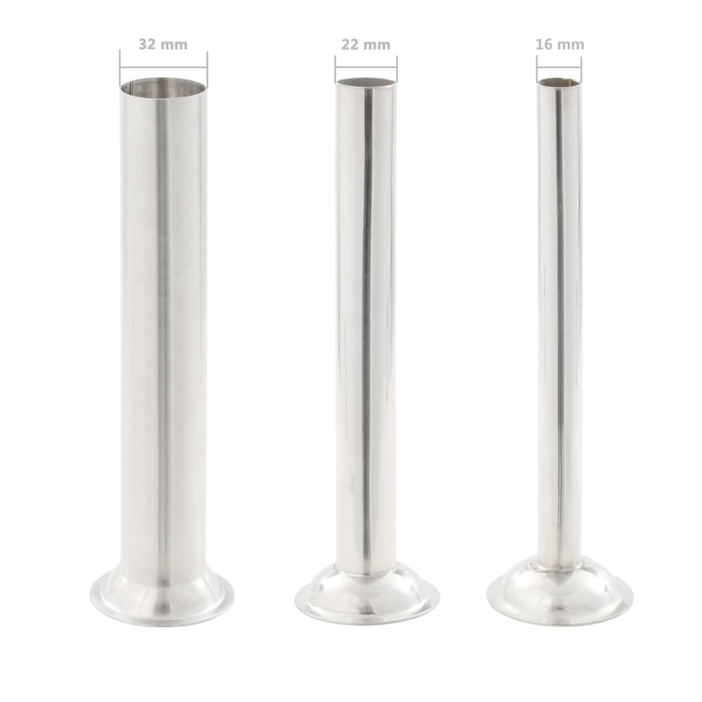 Manual Sausage Stuffer, silver-colored, 3L, stainless steel