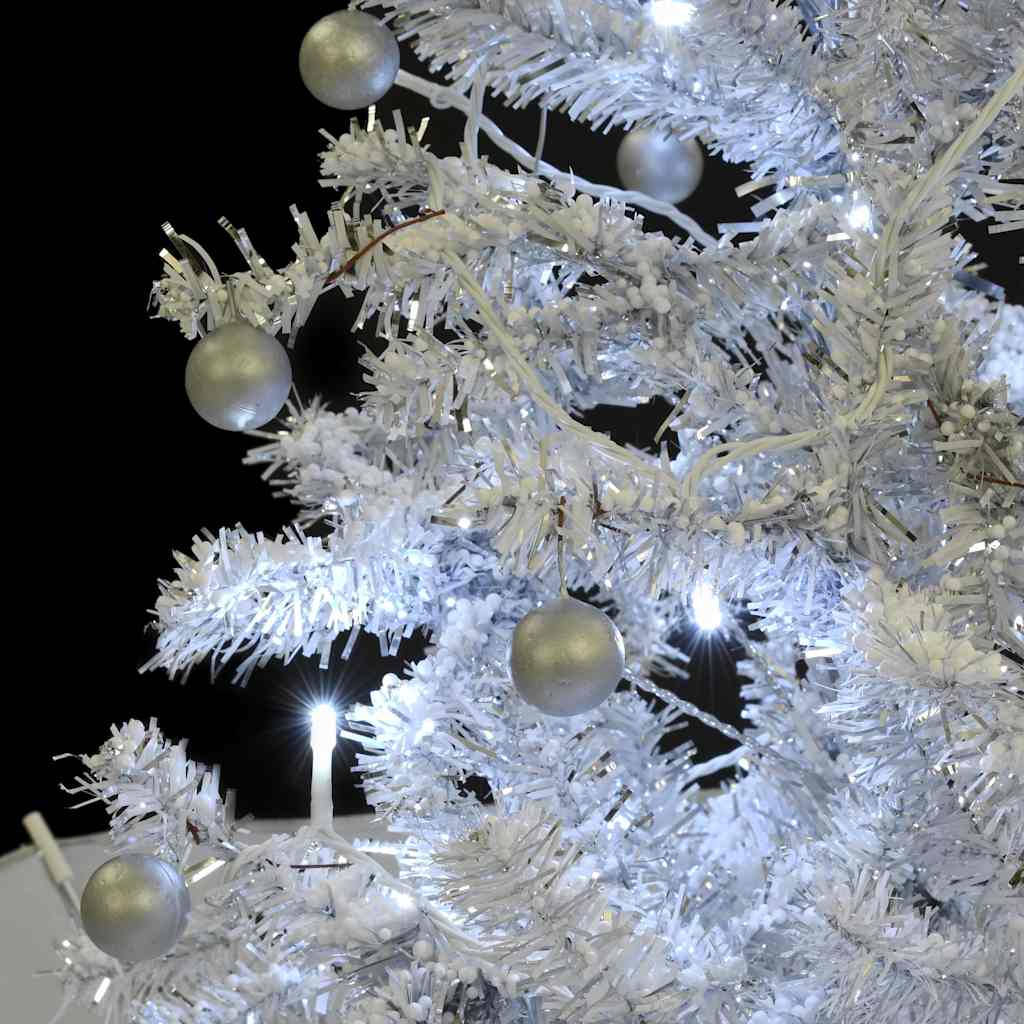 Christmas tree ARCTIC DREAM, with snow effect and umbrella-shaped base, white, 190cm.