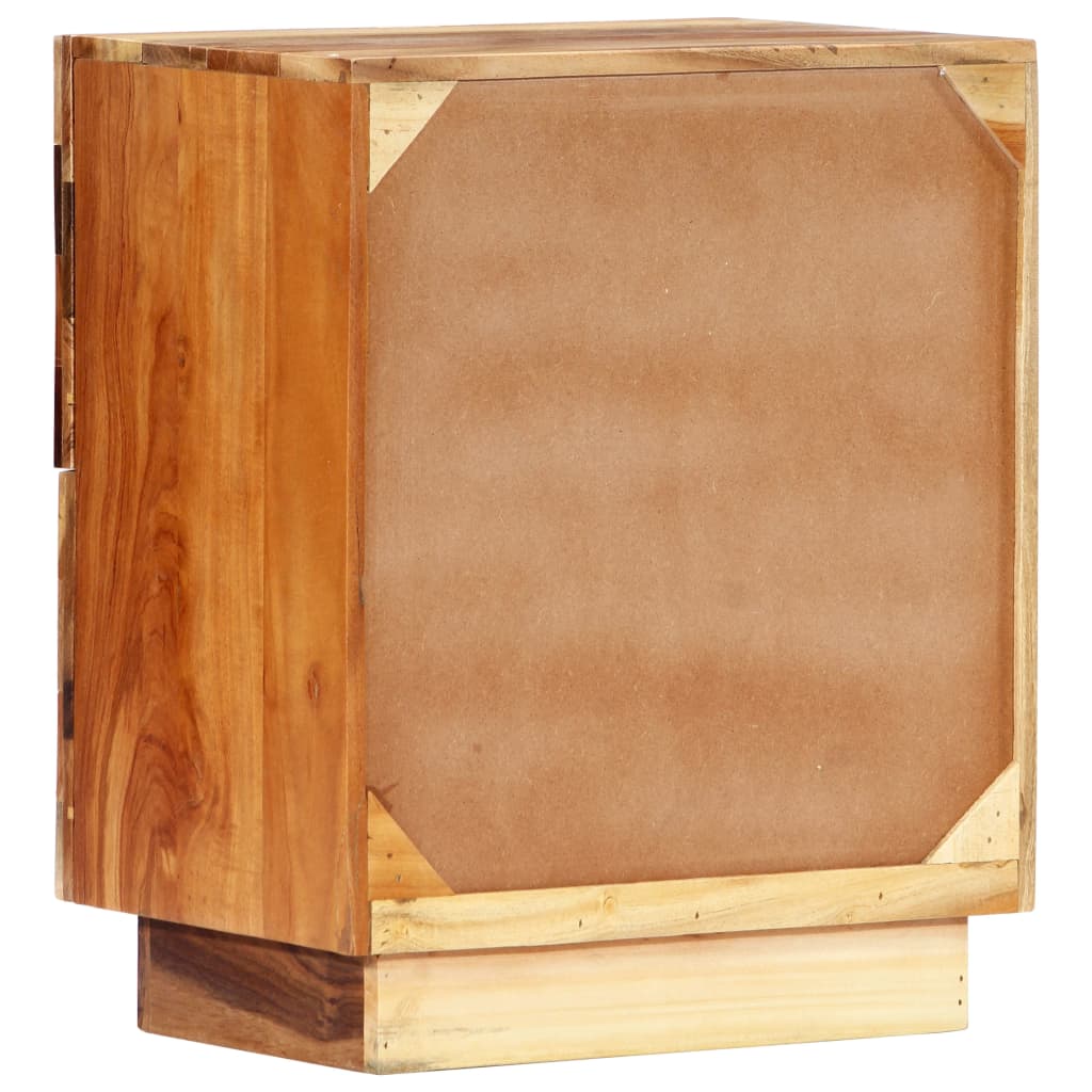 Bedside cabinet, 40x30x50cm, solid reclaimed wood