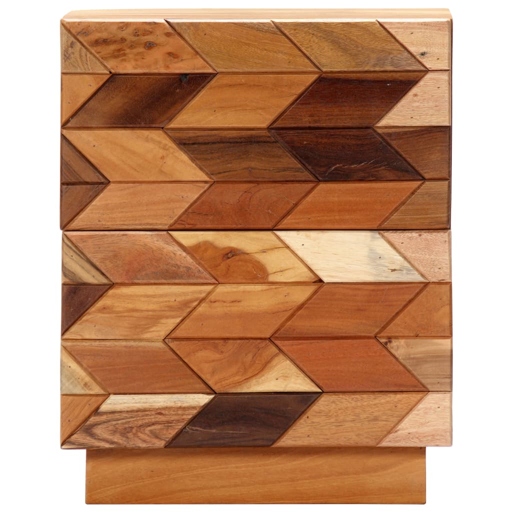 Bedside cabinet, 40x30x50cm, solid reclaimed wood