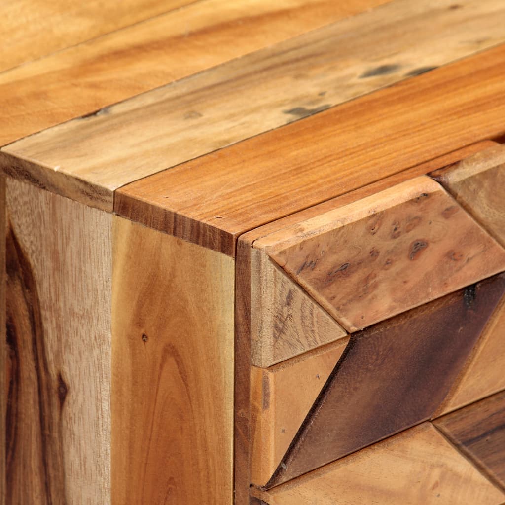 Bedside cabinet, 40x30x50cm, solid reclaimed wood