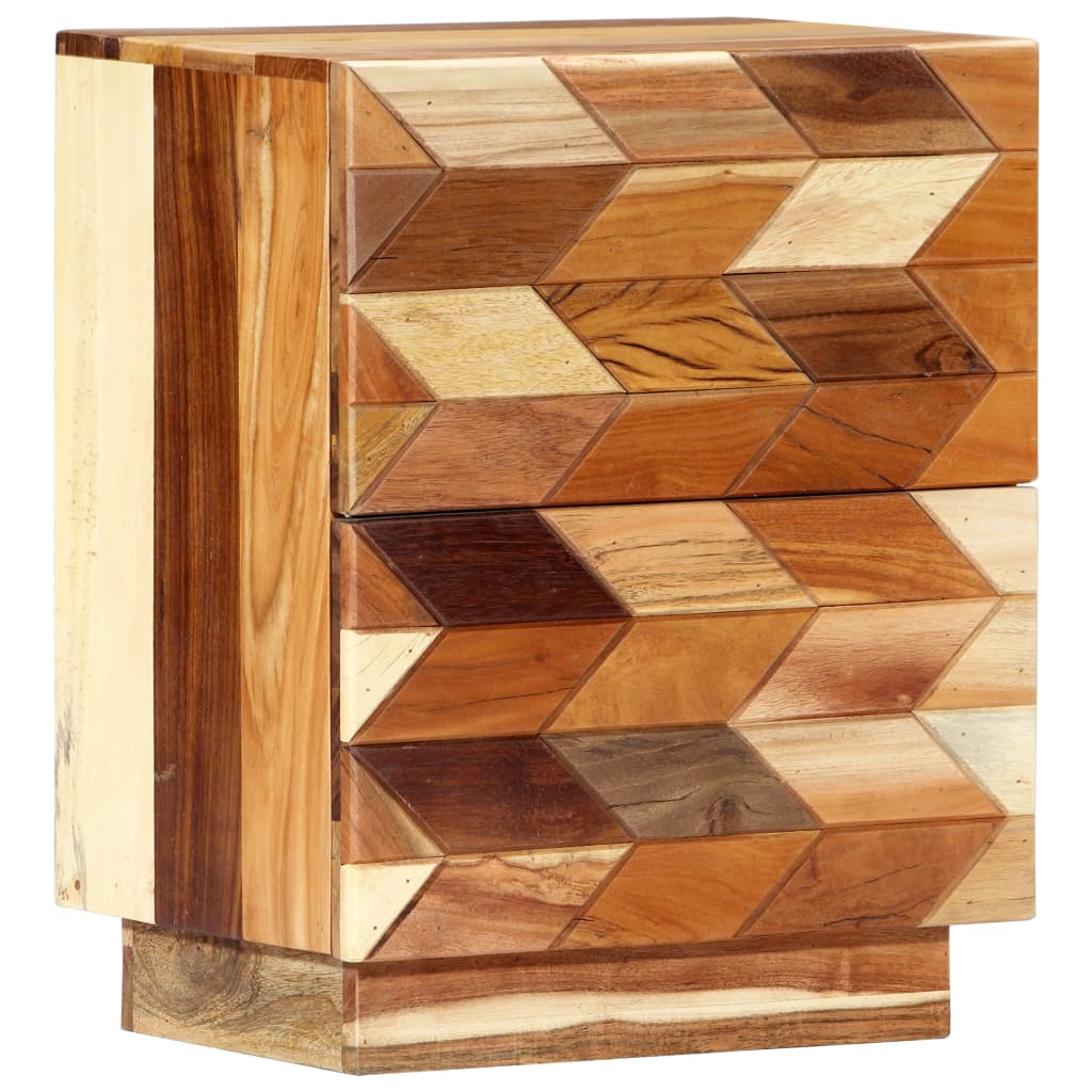 Bedside cabinet, 40x30x50cm, solid reclaimed wood