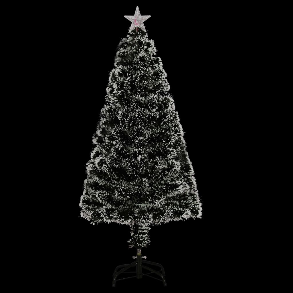 Apšviesta Kalėdų eglutė su stovu ir LED, 120cm, optinis pluoštas