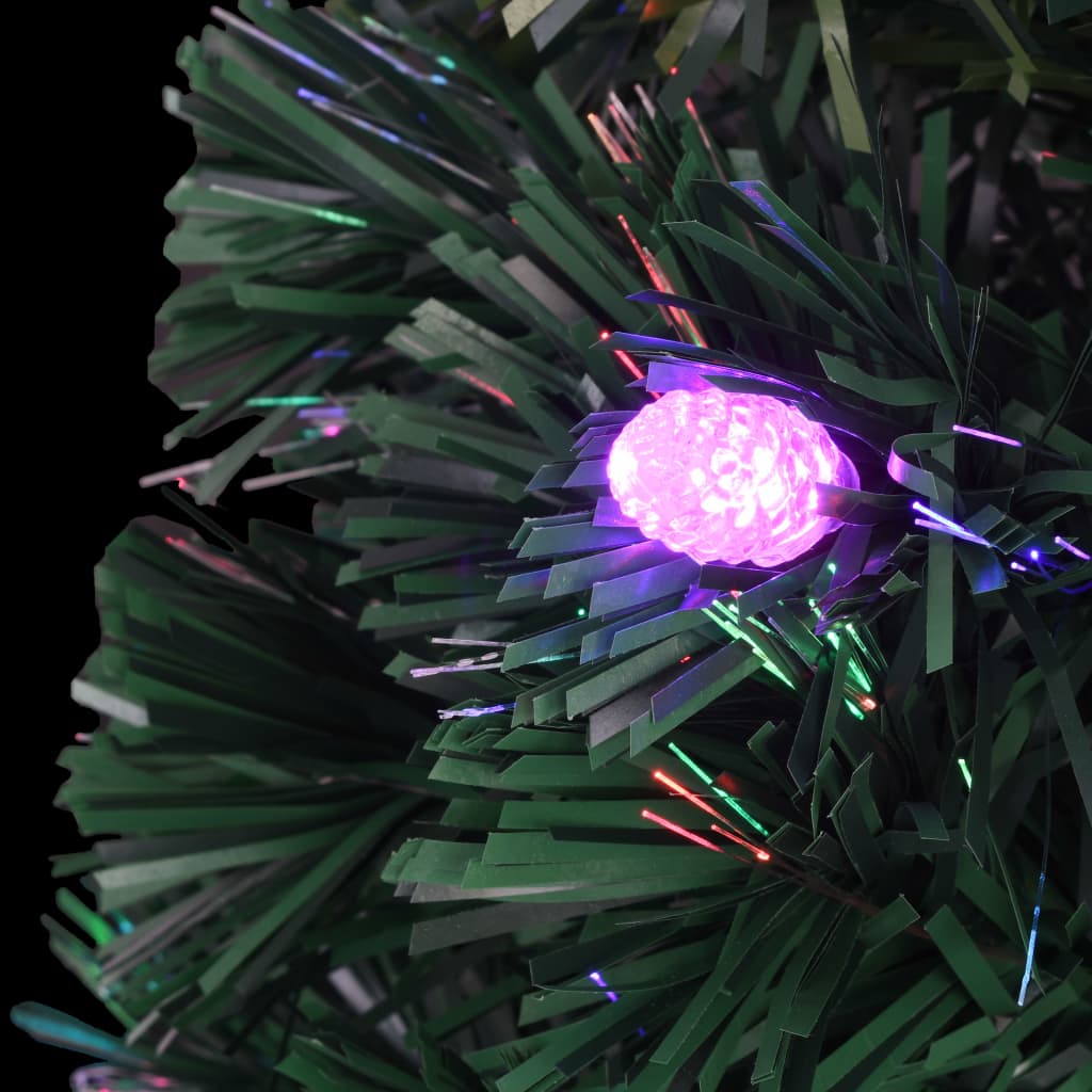 Šviečianti Kalėdų eglutė su stovu ir LED, 240cm, optinis pluoštas