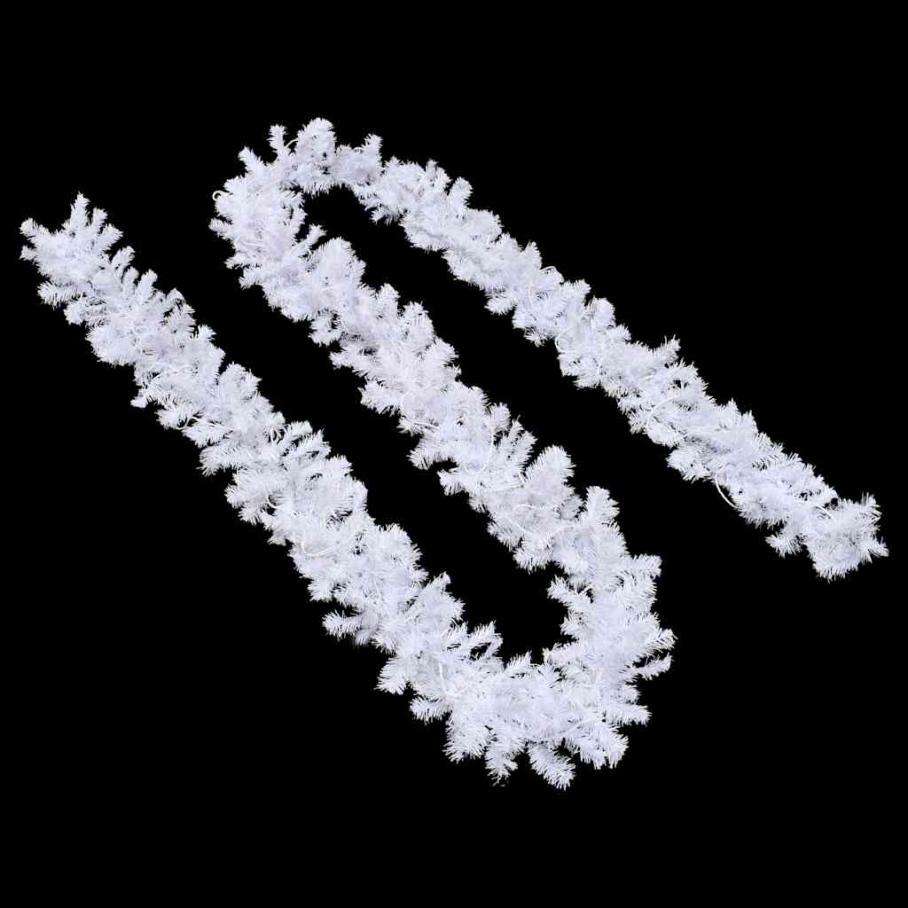 Christmas garland with LED lights, white, 5 m