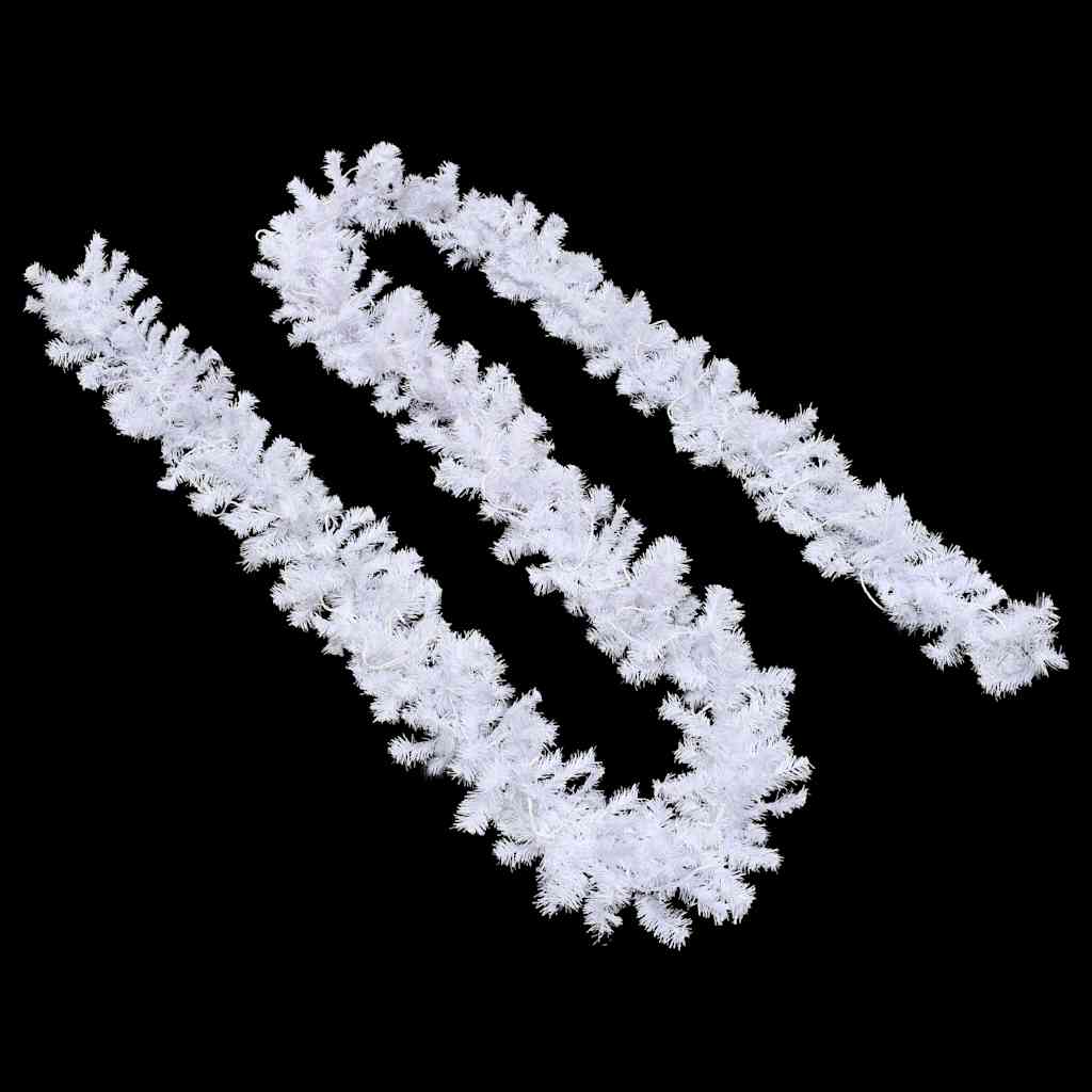 Christmas garland with LED lights, white, 5 m