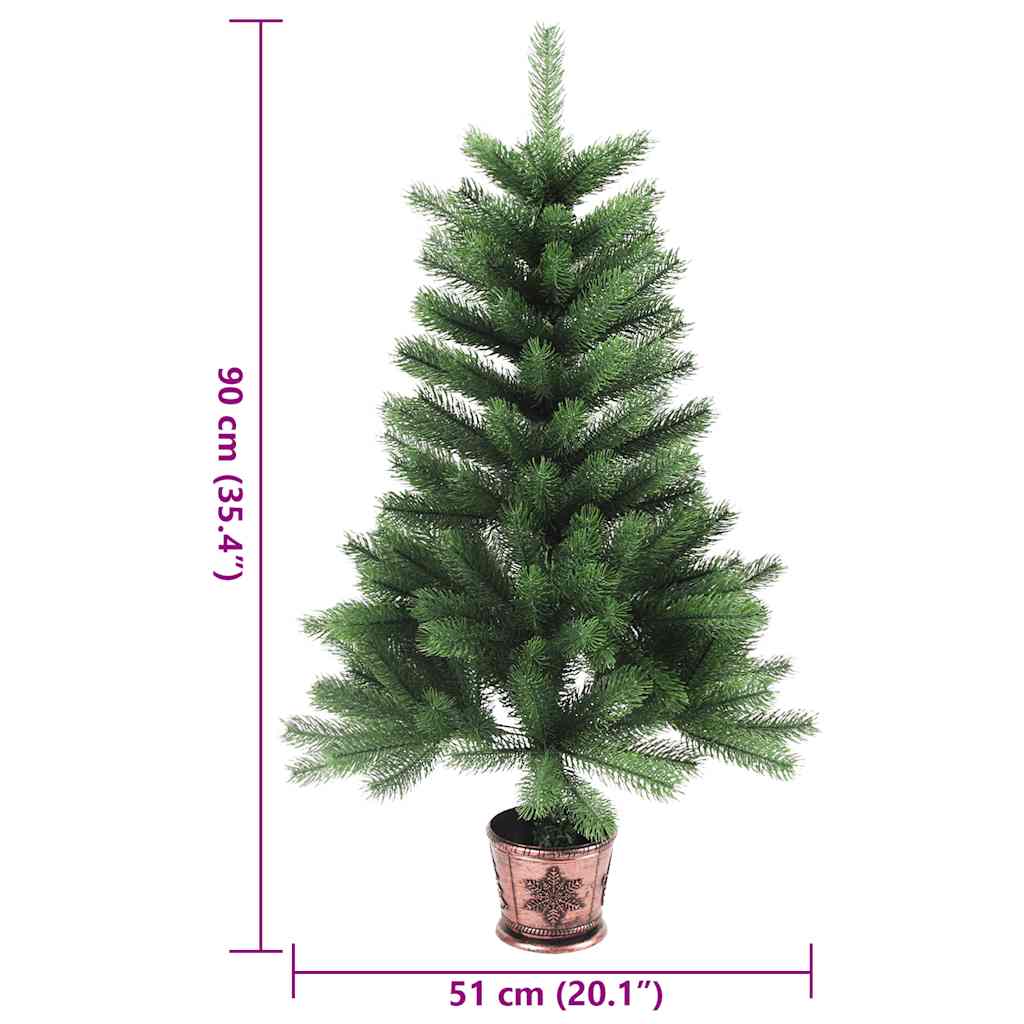 Mākslīgā Ziemassvētku eglīte, zaļa, 90cm, reālistiskas skujas