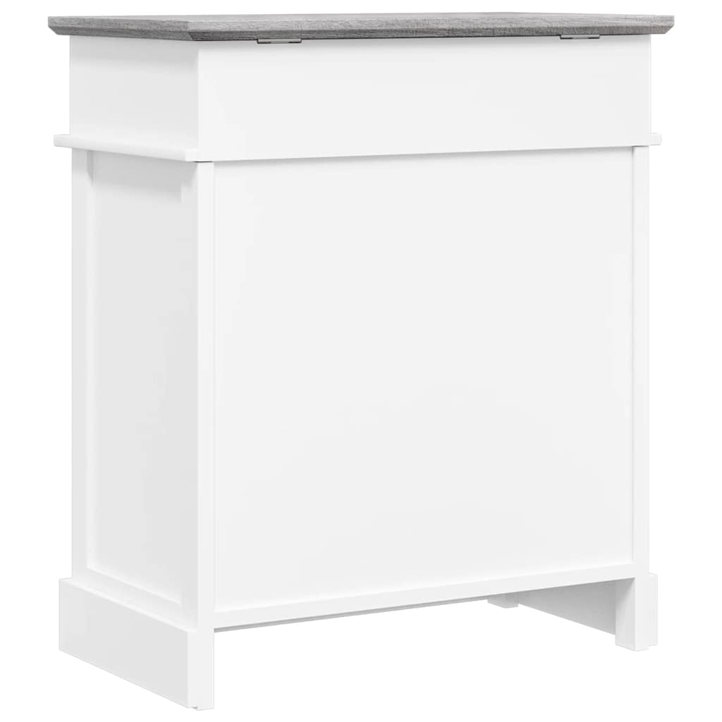 Spintelė batams, pilkos sp., 50x28x58cm, paulovnijos mediena