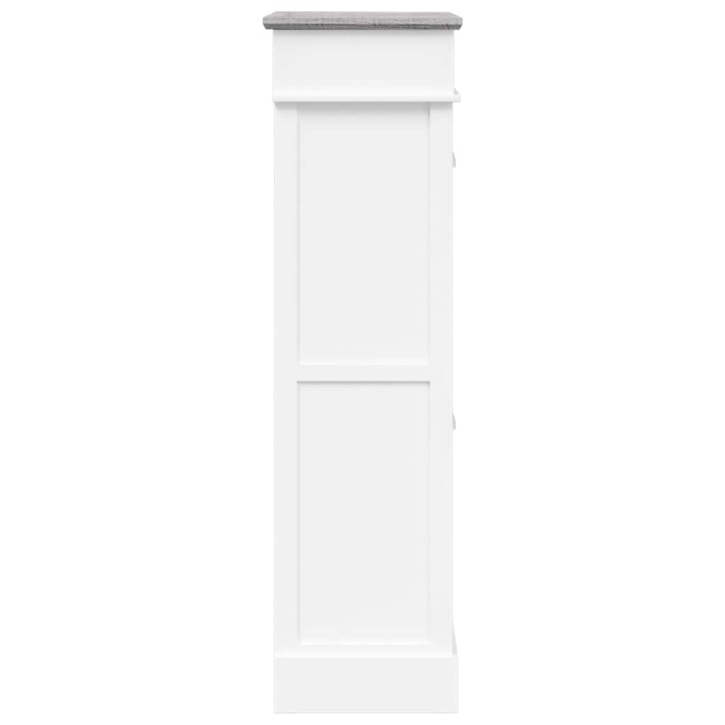 Spintelė batams, pilka, 50x28x98cm, paulovnijos mediena