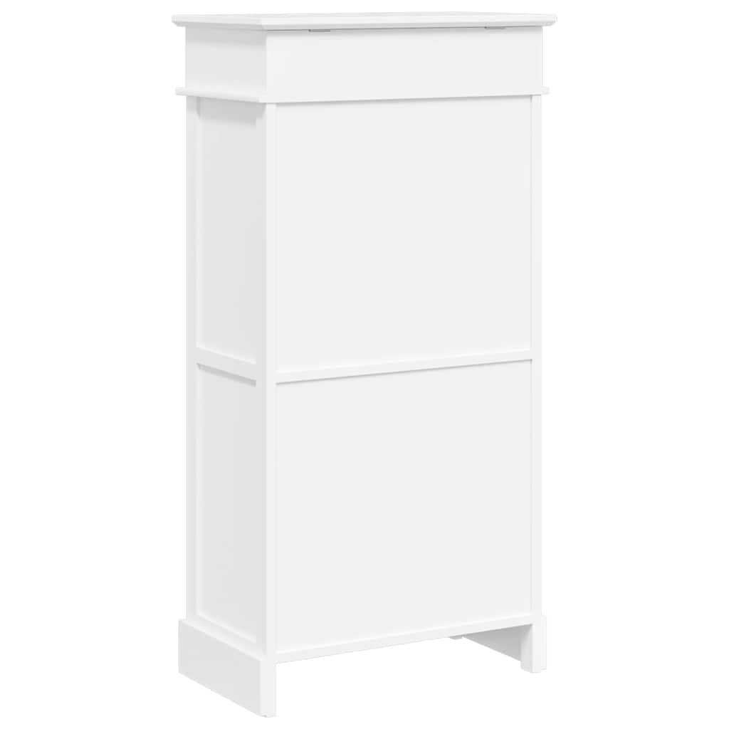 Spintelė batams, balta, 50x28x98cm, paulovnijos mediena