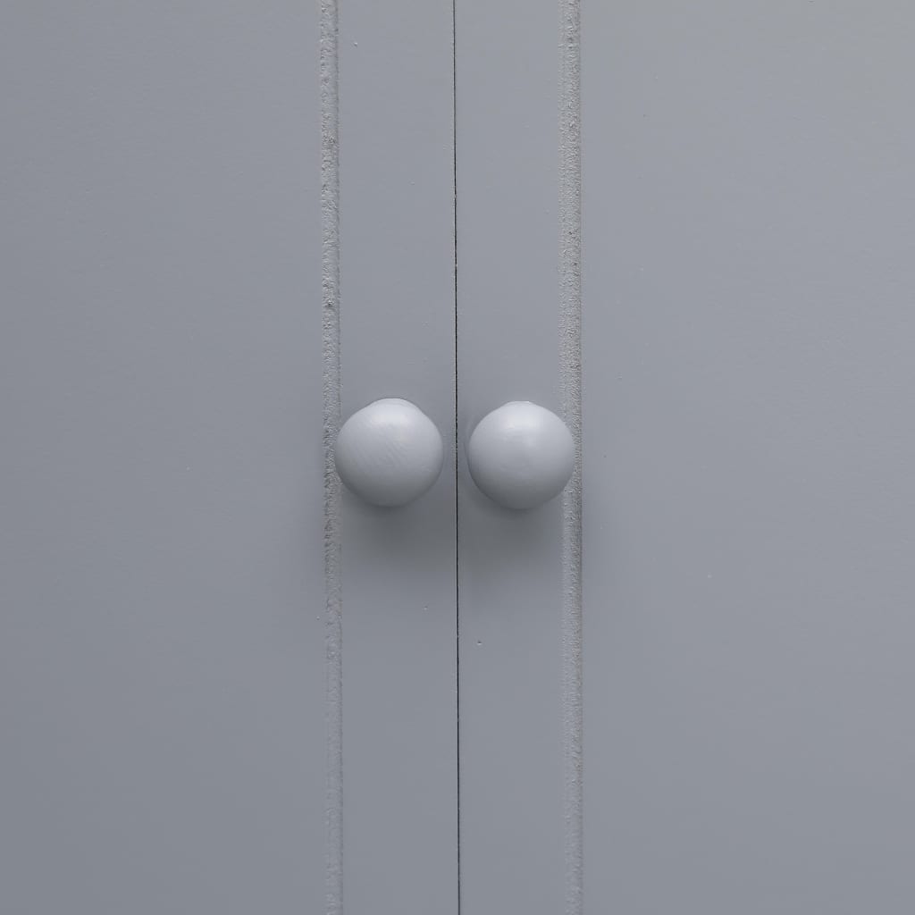 Vonios spintelė, pilka, 46x24x116cm, paulovnijos mediena