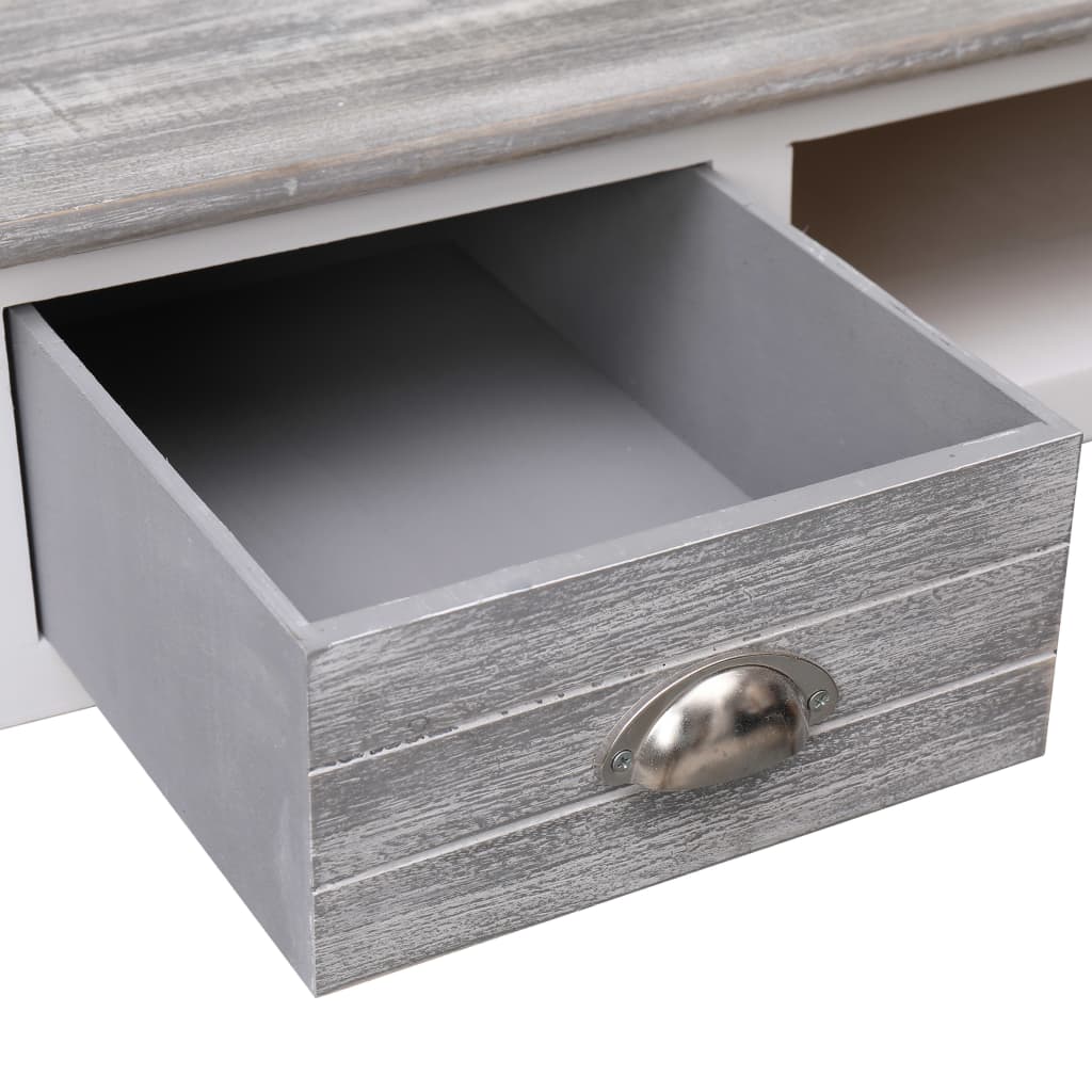 Desk, grey, 110x45x76 cm, wood