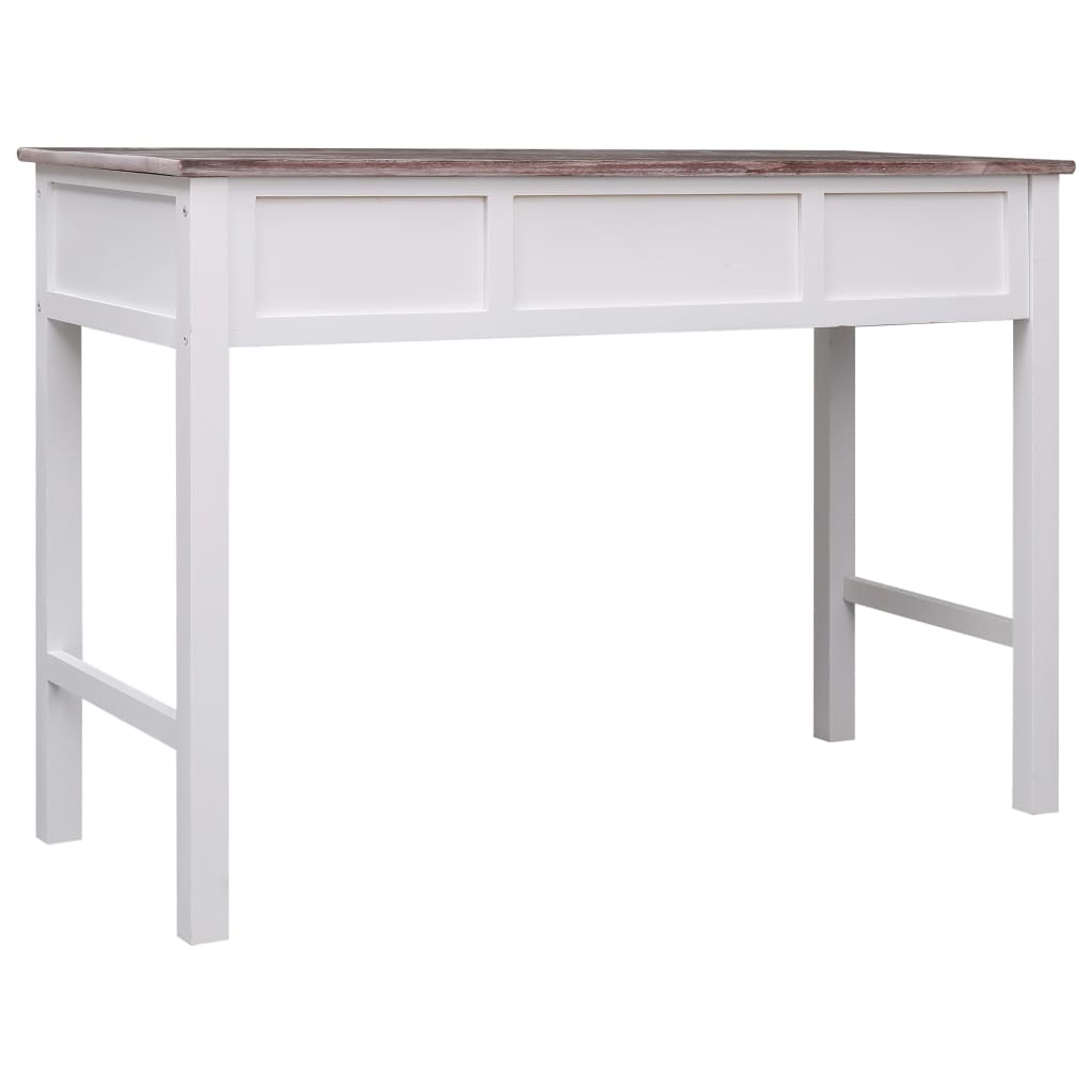 Rašomasis stalas, rudos spalvos, 110x45x76 cm, mediena