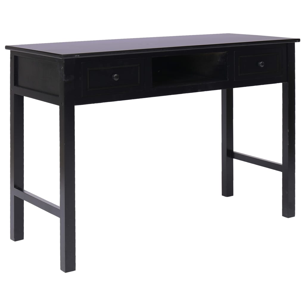 Desk, black, 110x45x76 cm, wood
