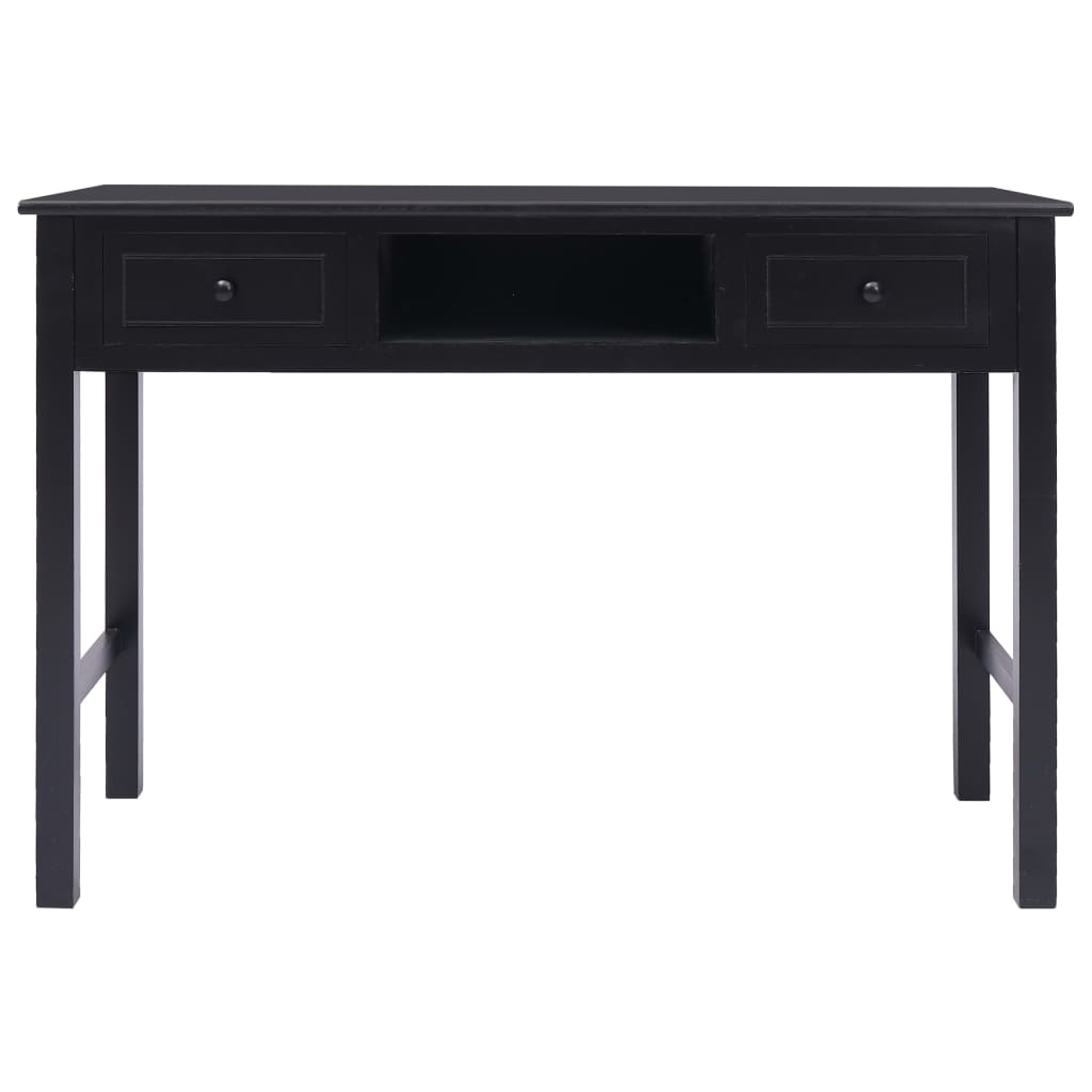 Desk, black, 110x45x76 cm, wood