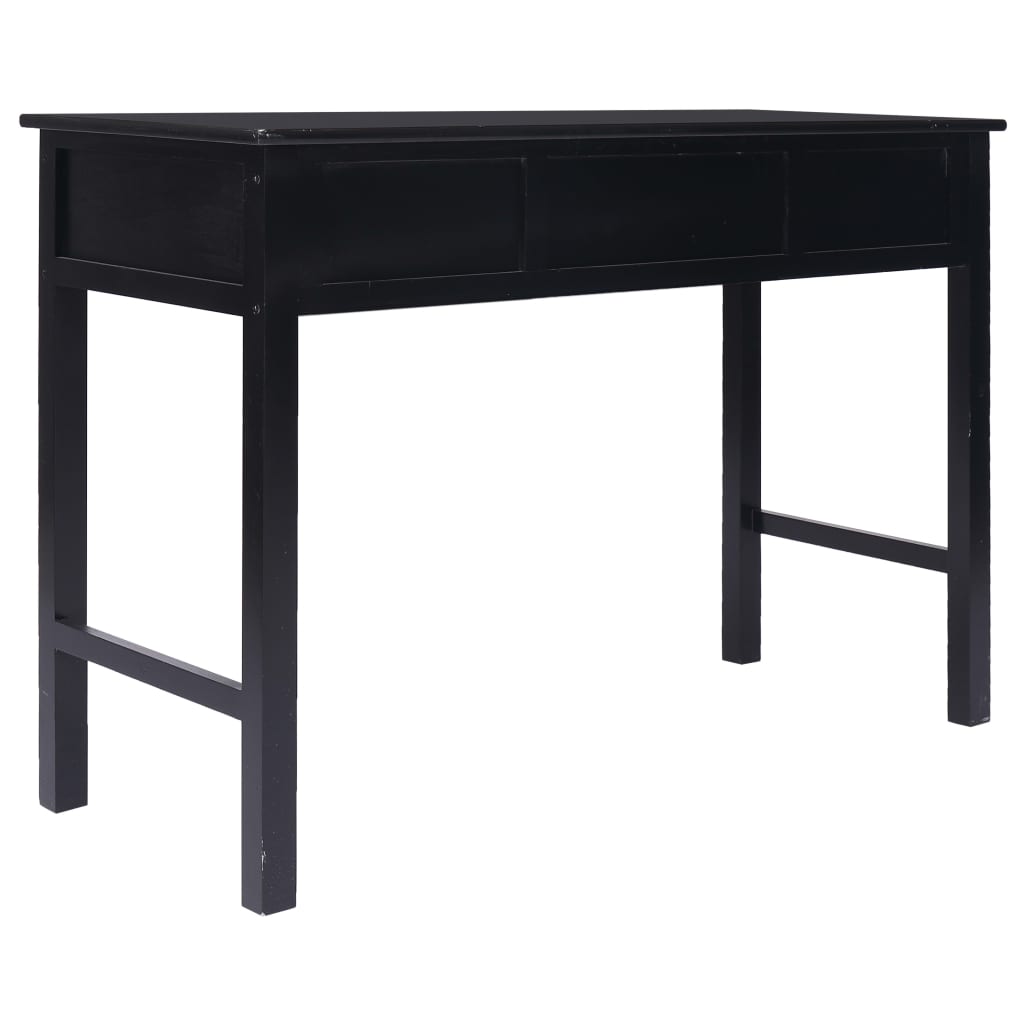 Desk, black, 110x45x76 cm, wood