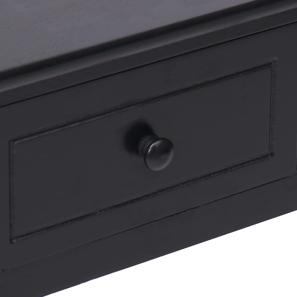 Desk, black, 110x45x76 cm, wood