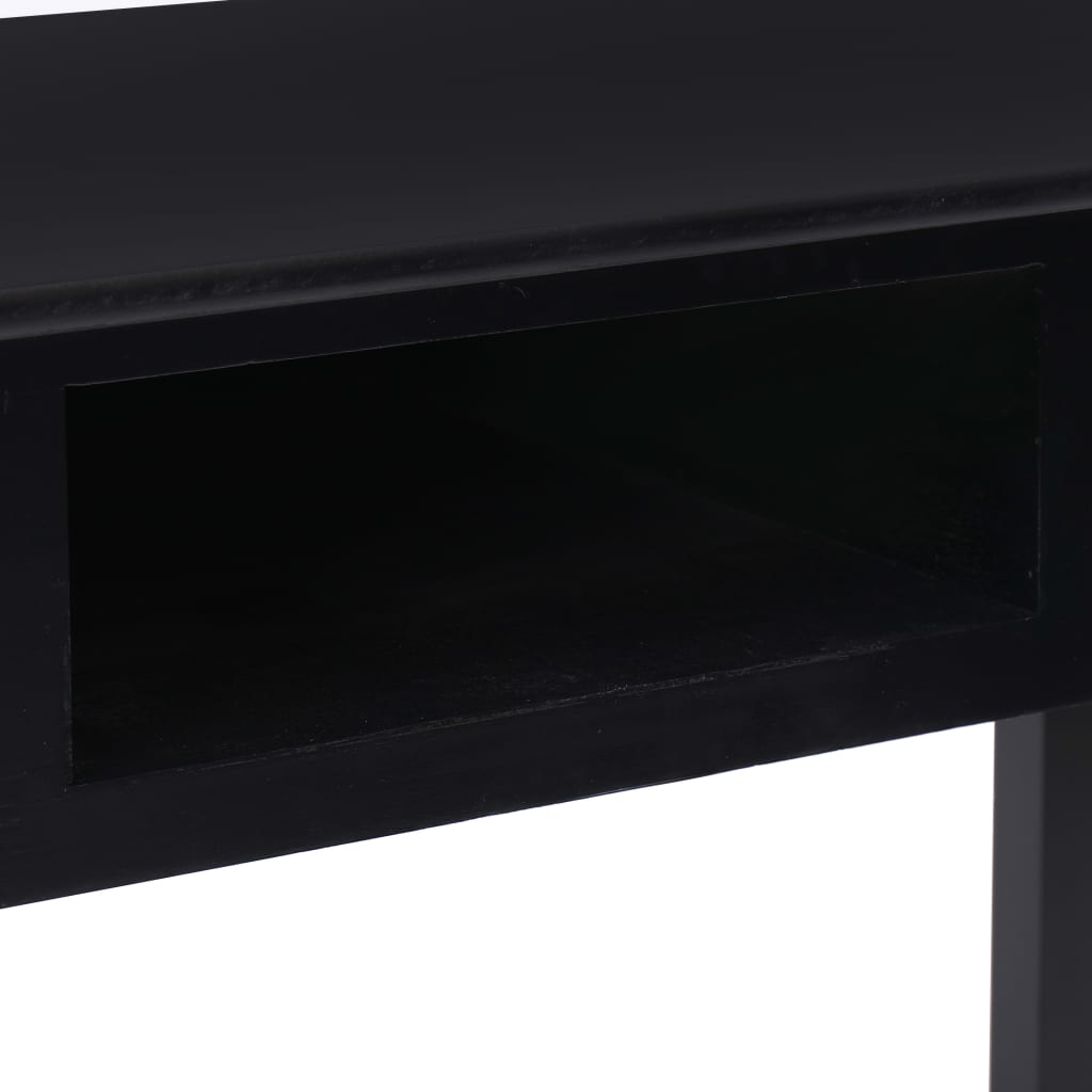 Desk, black, 110x45x76 cm, wood