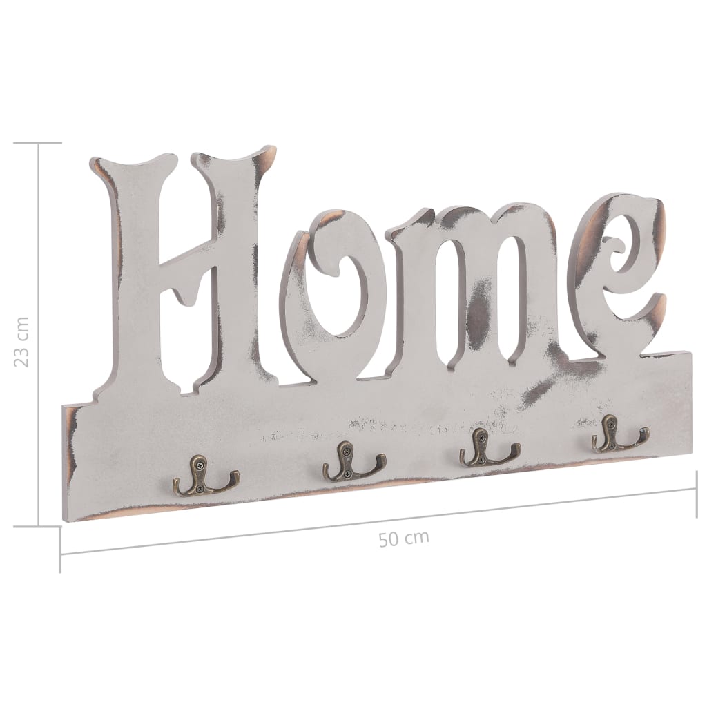 Wall-mounted coat rack HOME, 50x23cm