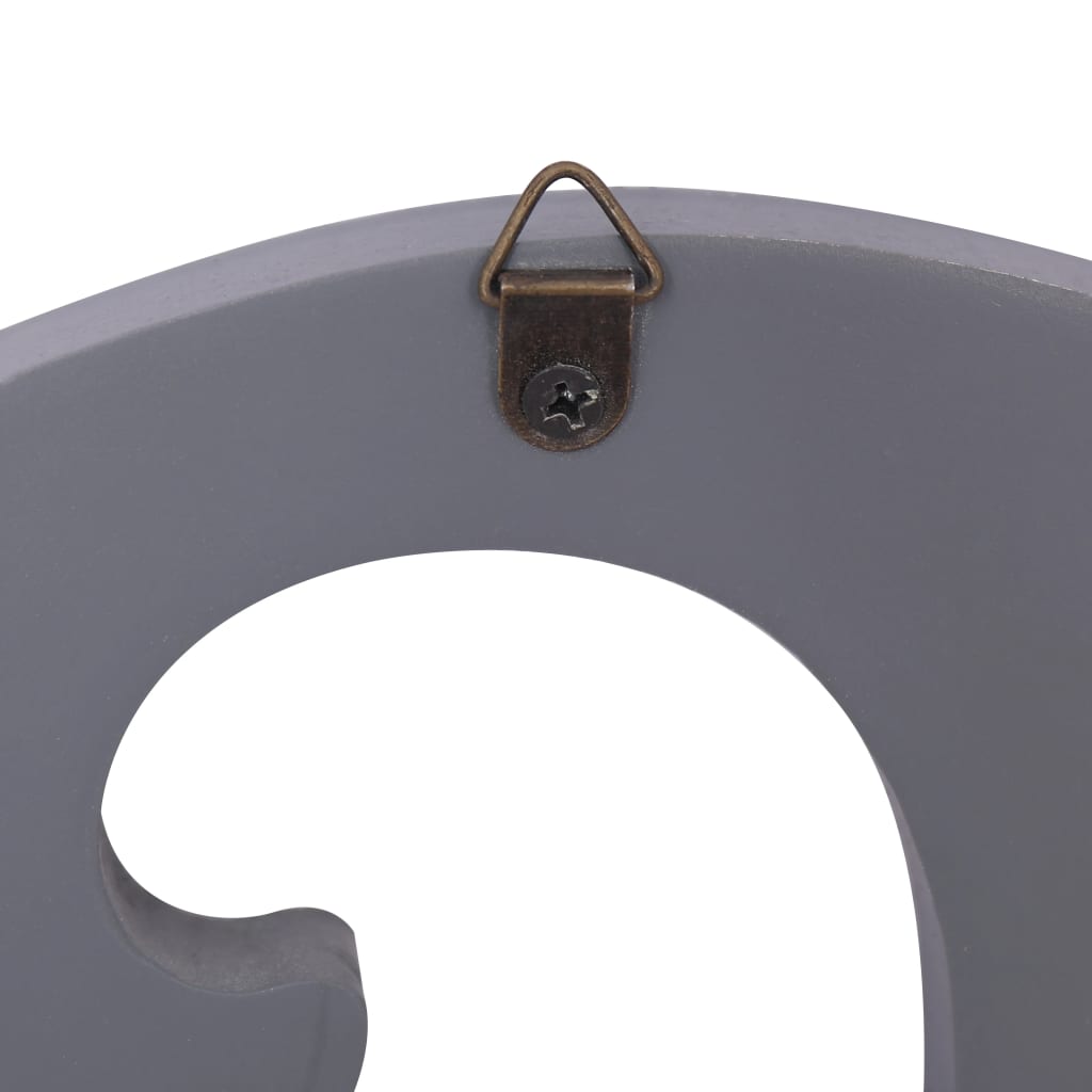 Wall-mounted coat rack FAMILY, grey, 74x29.5cm