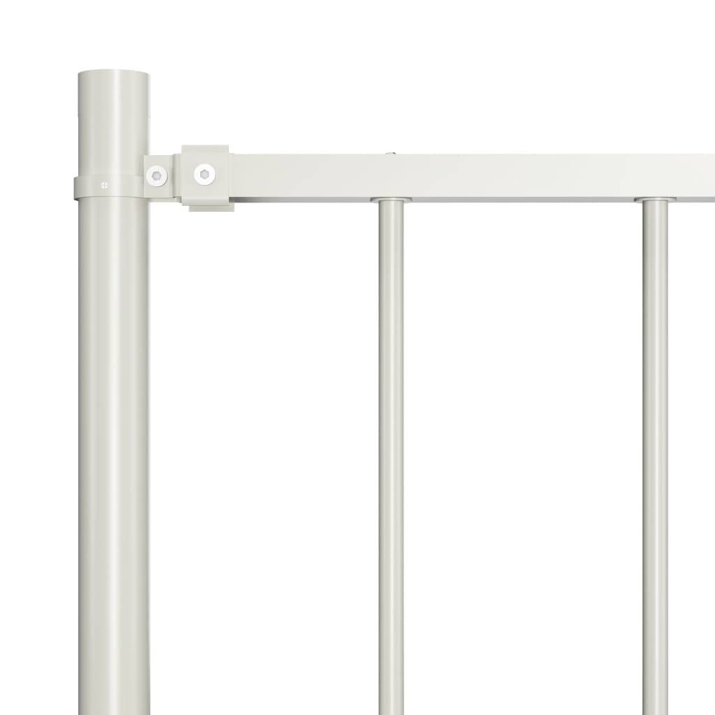 Žoga panelis ar stabiem, pulverkrāsots tērauds, 1,81x1 m, balts