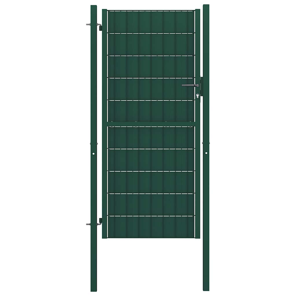 Tvoros vartai, PVC ir plienas, 100x124 cm, žali