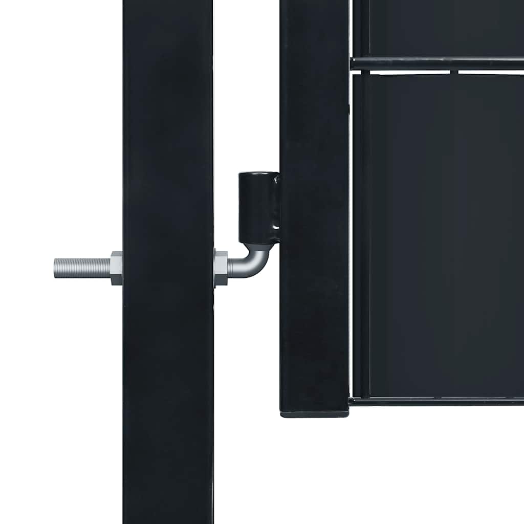 Tvoros vartai, PVC ir plienas, 100x204 cm, antracito spalvos