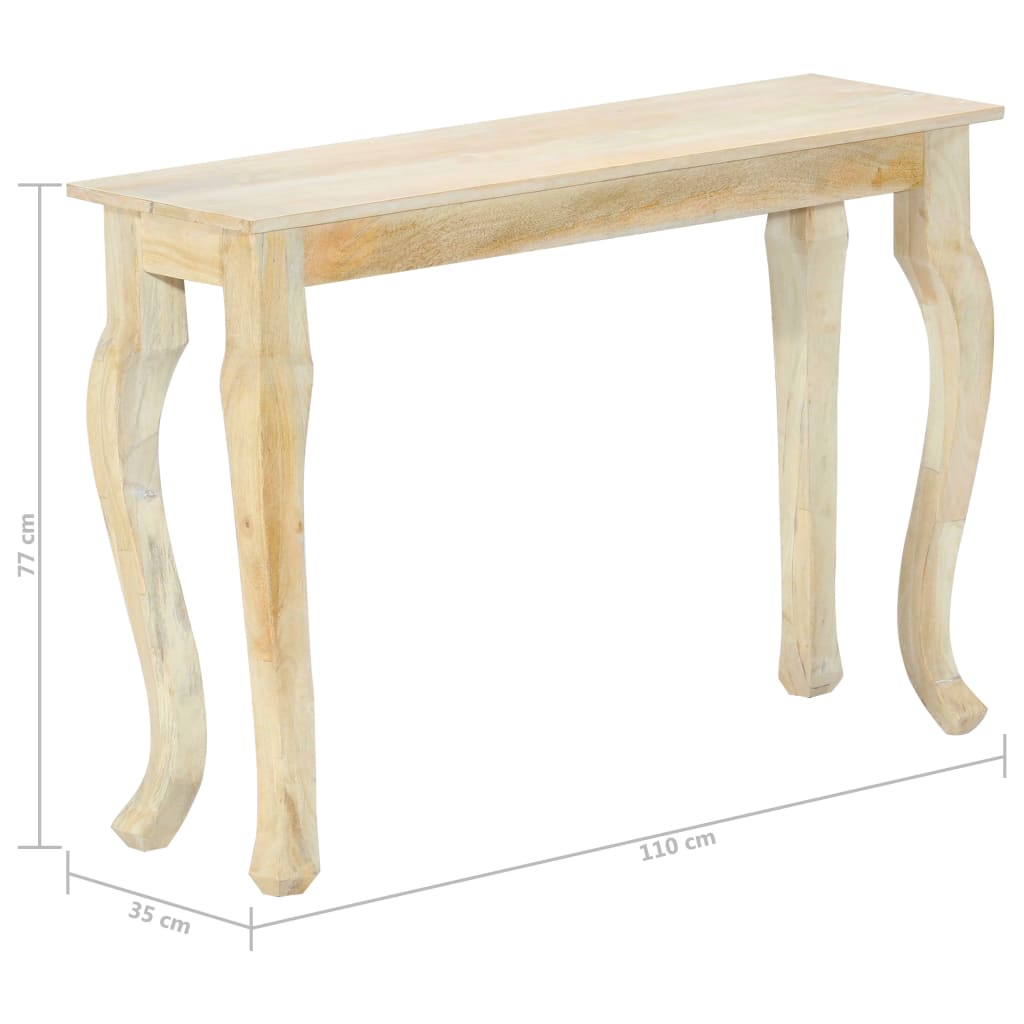 Konsolinis staliukas, 110x35x77 cm, mango medienos masyvas