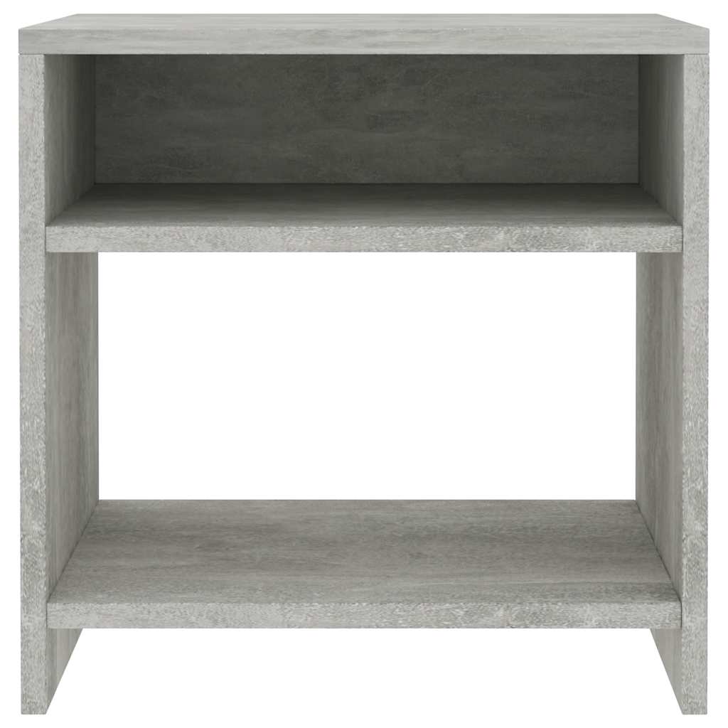Bedside tables, 2 pcs., concrete, 40x30x40cm, treated wood