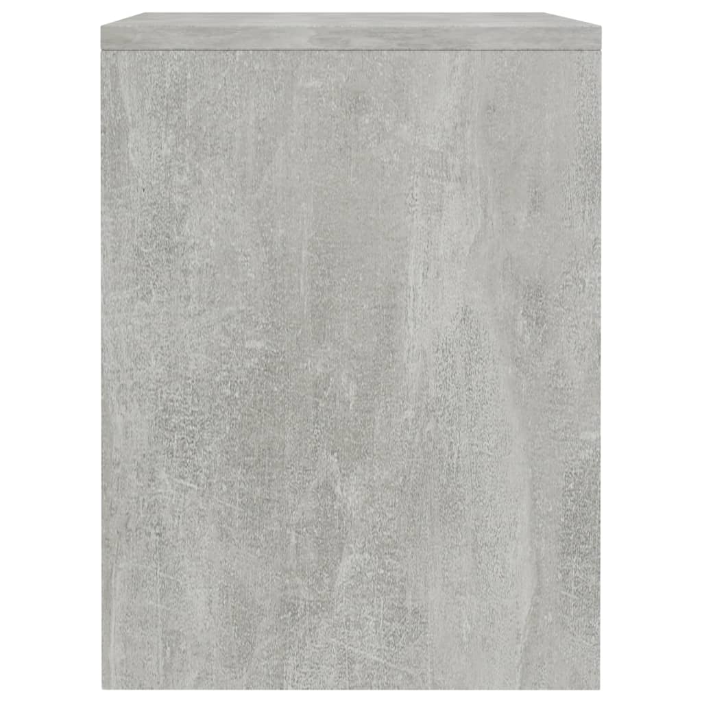 Bedside tables, 2 pcs., concrete, 40x30x40cm, treated wood