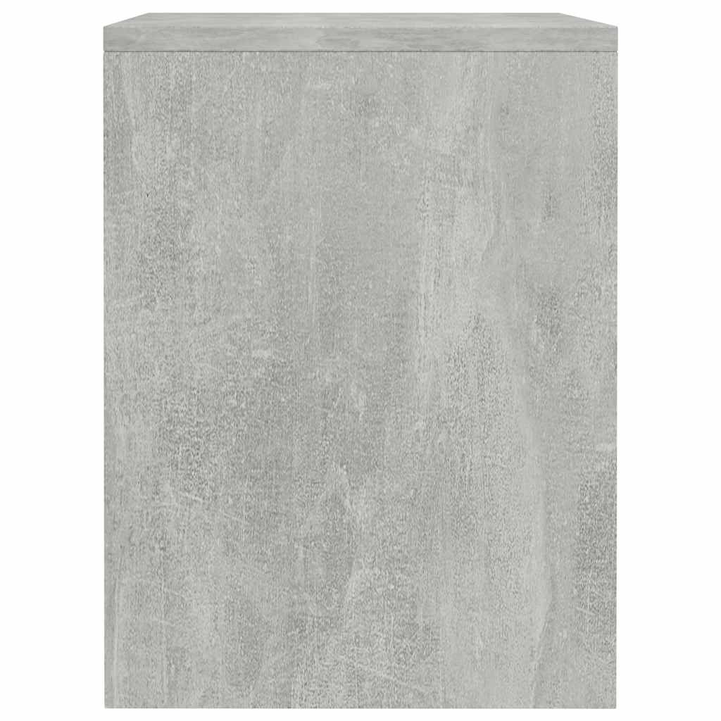 Bedside tables, 2 pcs., concrete, 40x30x40cm, treated wood