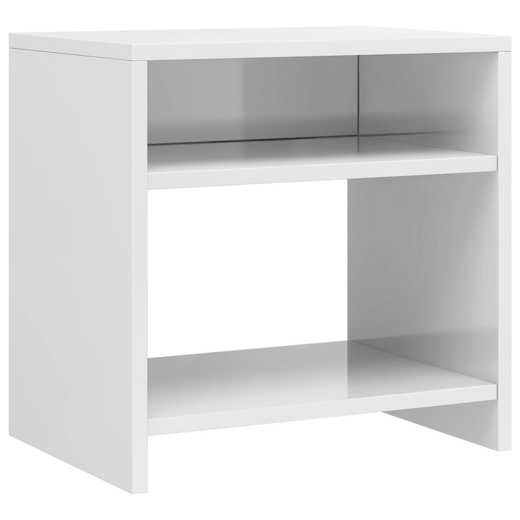 Nightstands, 2 pcs., white, 40x30x40cm, engineered wood