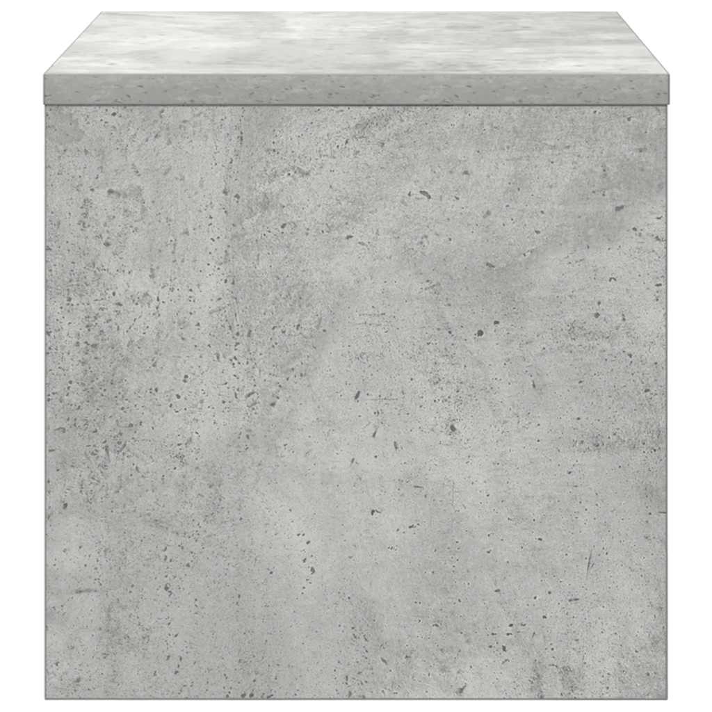 Naktinė spintelė, betono pilka, 40x30x30cm, apdirbta mediena