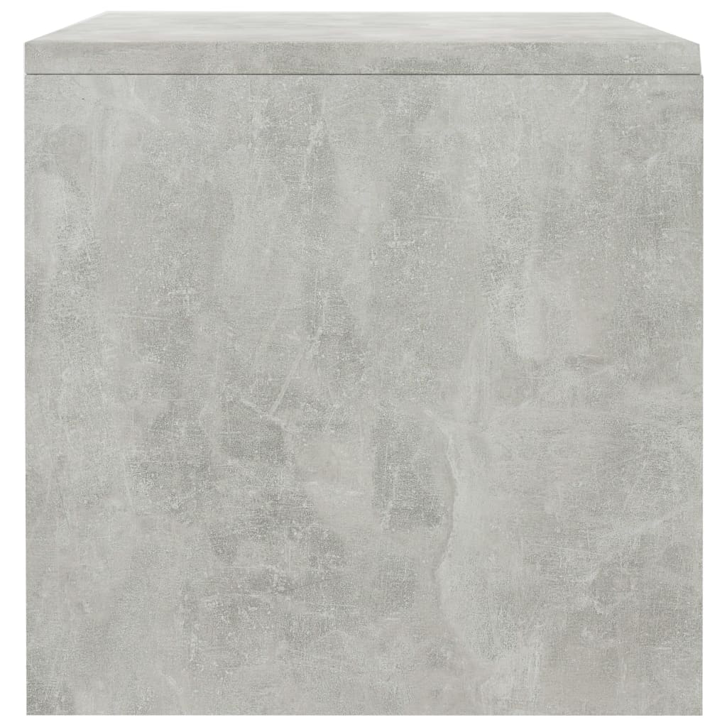 Nightstands, 2 pcs., concrete, 40x30x30cm, treated wood