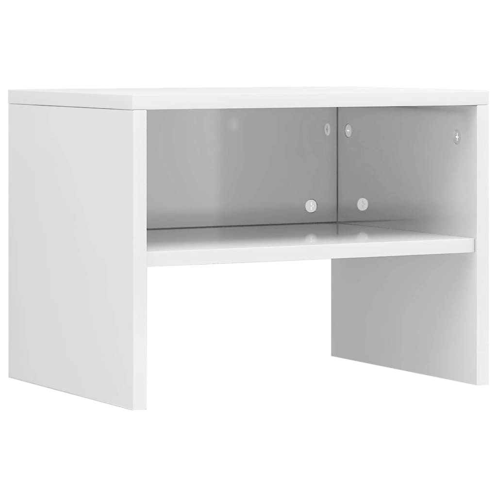 Nightstands, 2 pcs., white, 40x30x30cm, engineered wood