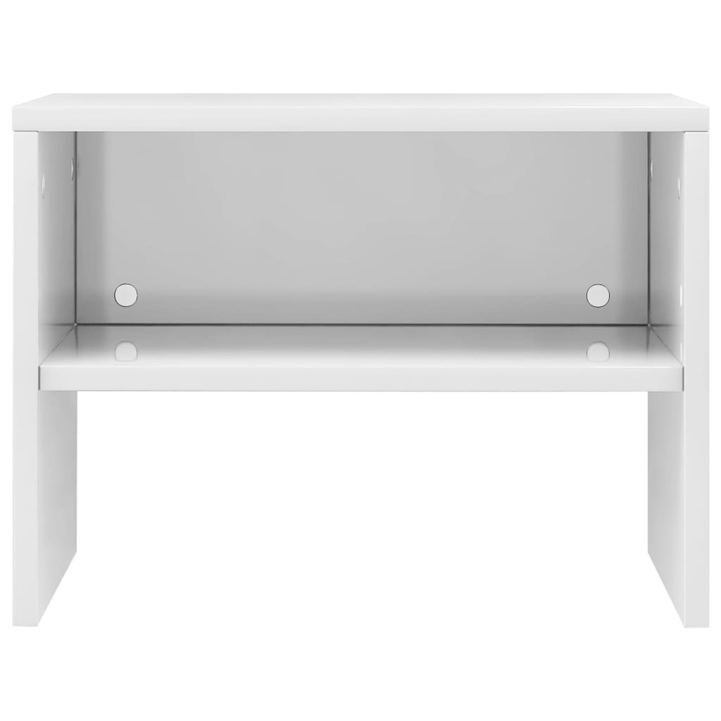Nightstands, 2 pcs., white, 40x30x30cm, engineered wood