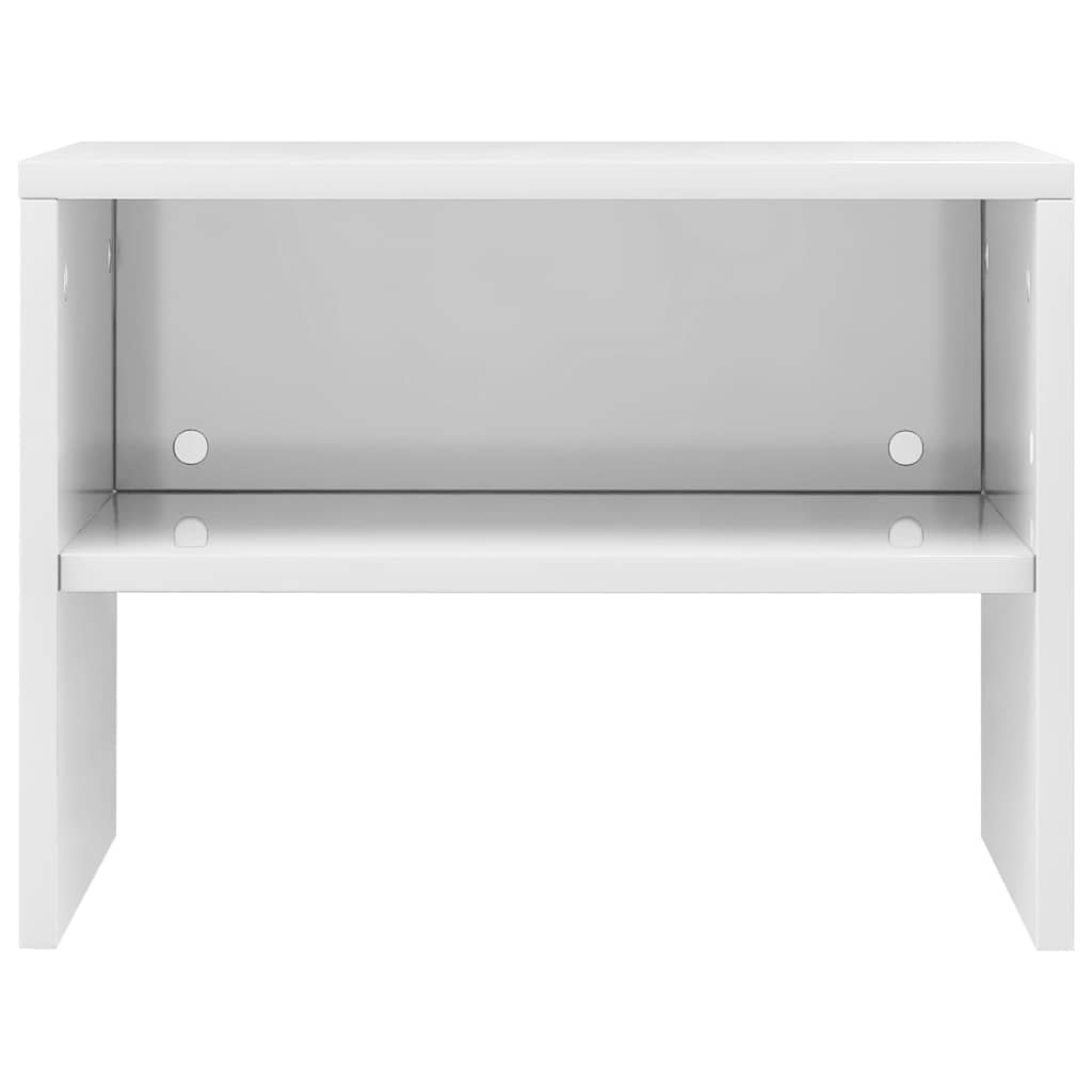 Nightstands, 2 pcs., white, 40x30x30cm, engineered wood