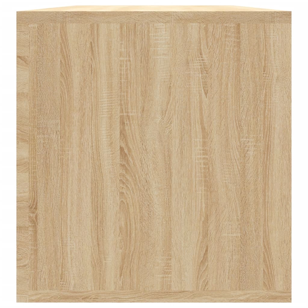 Dėžė vinilinėms plokštelėms, ąžuolo, 71x34x36cm, mediena