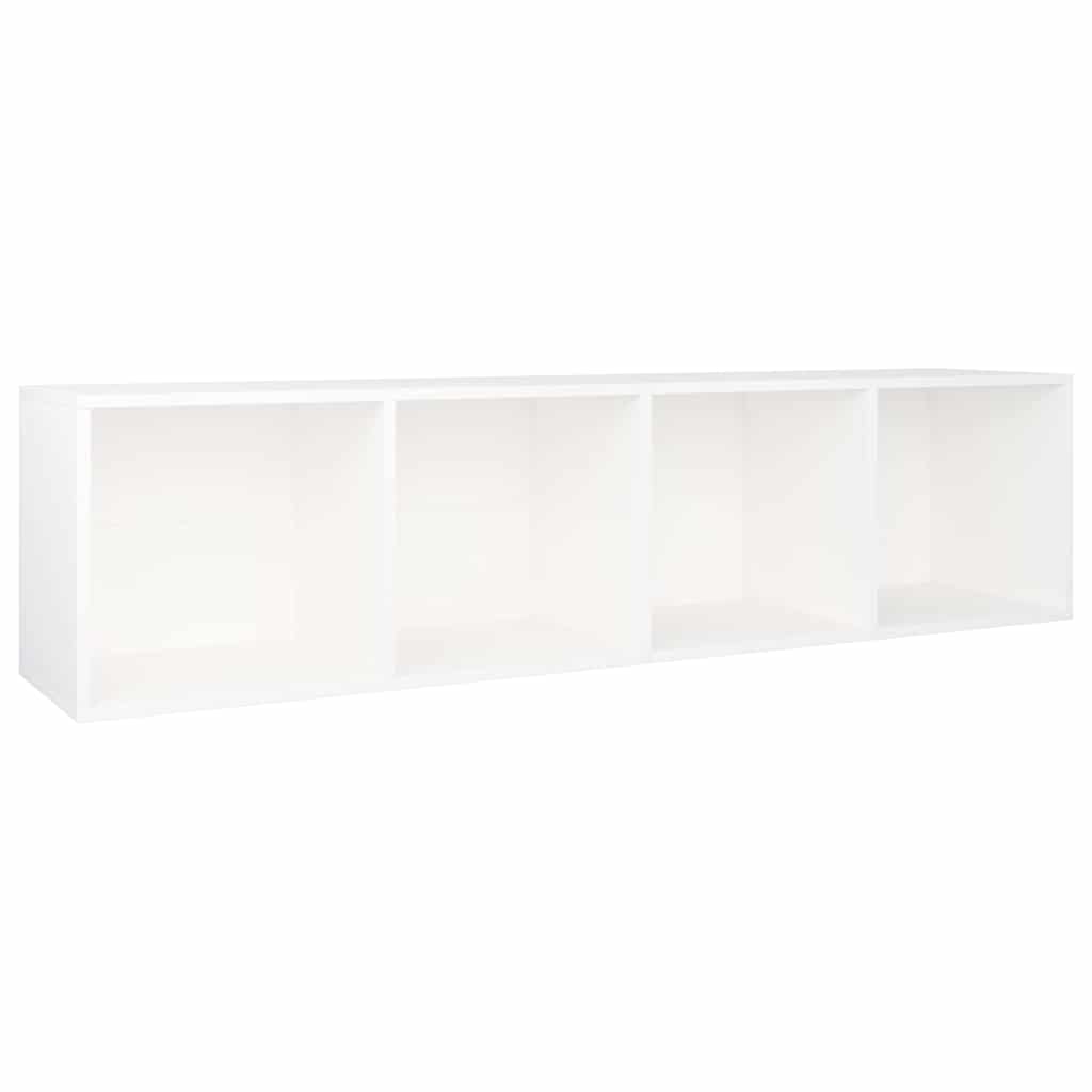 Bookcase/TV storage, white, 36x30x143cm, engineered wood