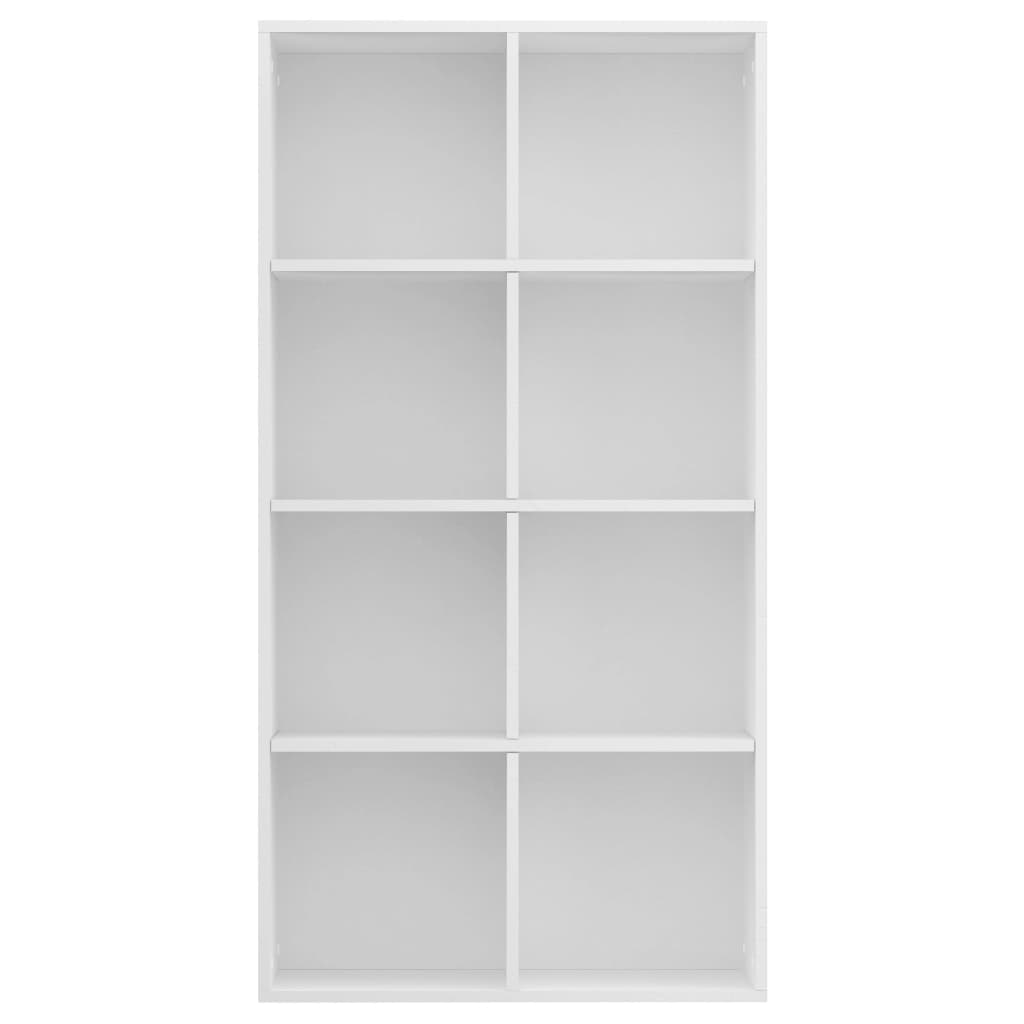 Bookcase/side cabinet, white, 66x30x130cm, engineered wood