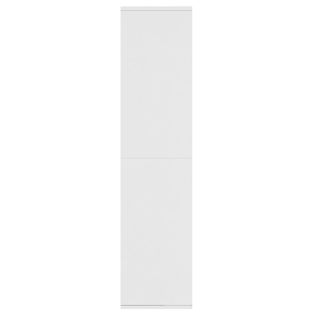 Bookcase/side cabinet, white, 66x30x130cm, engineered wood