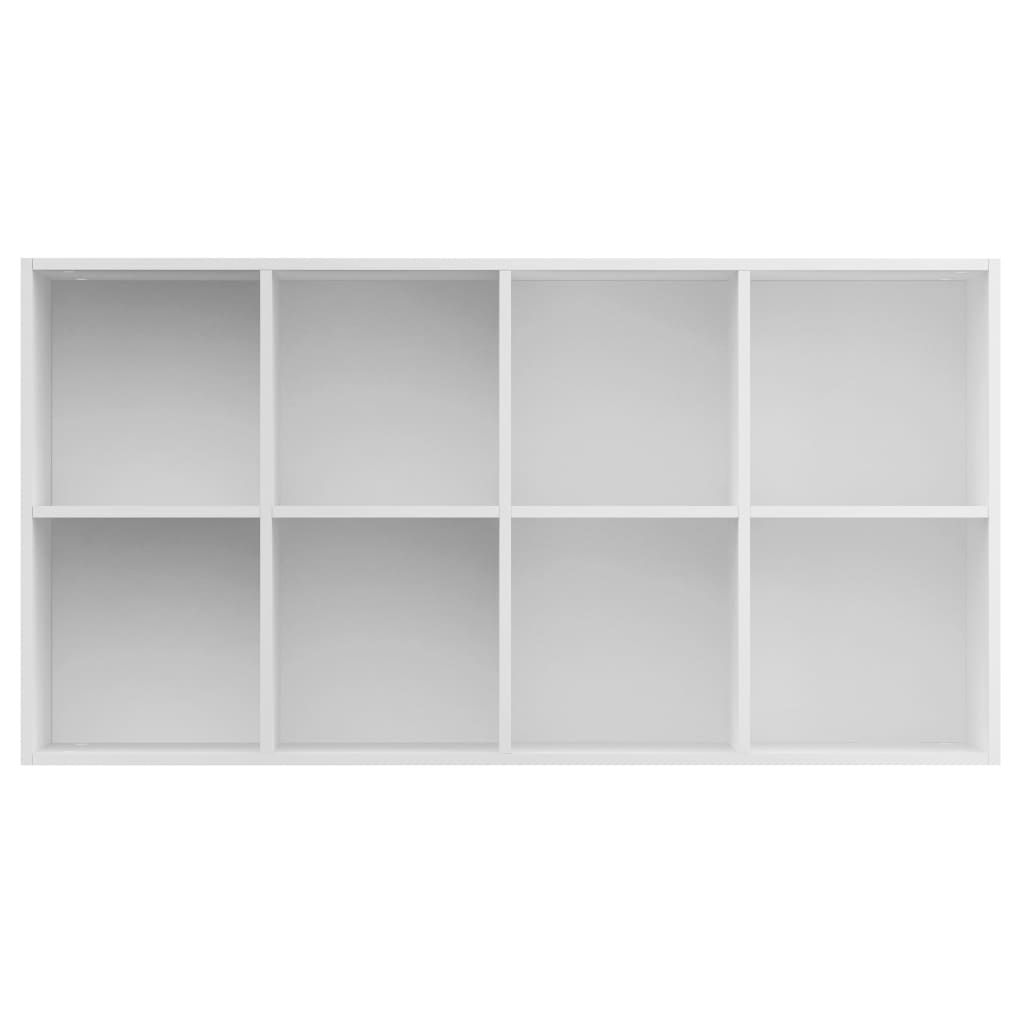 Bookcase/side cabinet, white, 66x30x130cm, engineered wood