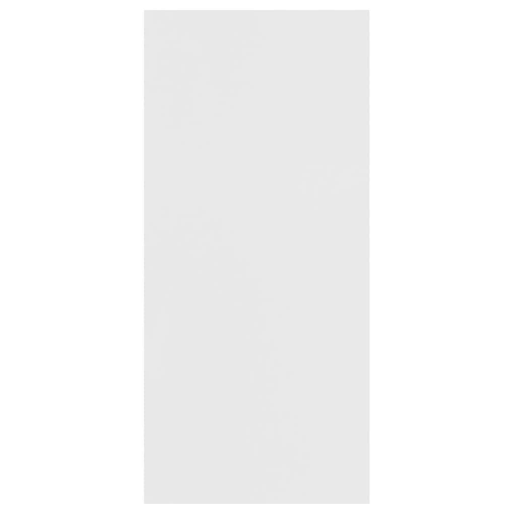 Bookcase/side cabinet, white, 66x30x130cm, engineered wood