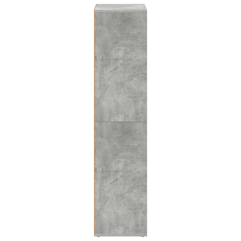 Grāmatu/sānu skapītis, betons, 66x30x130cm, apstrādāta koksne