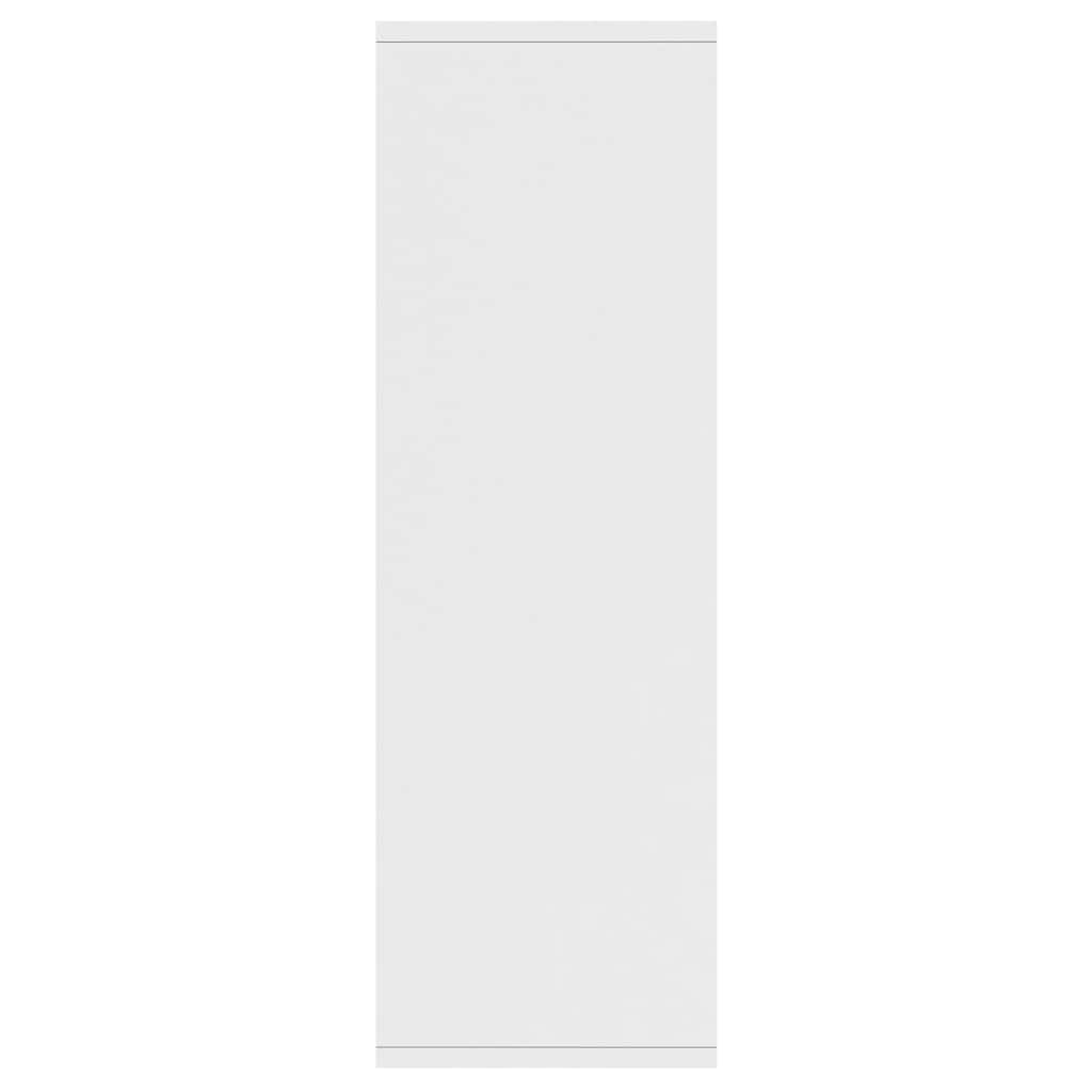 Grāmatu/sānu skapītis, balts, 50x25x80cm, apstrādāta koksne