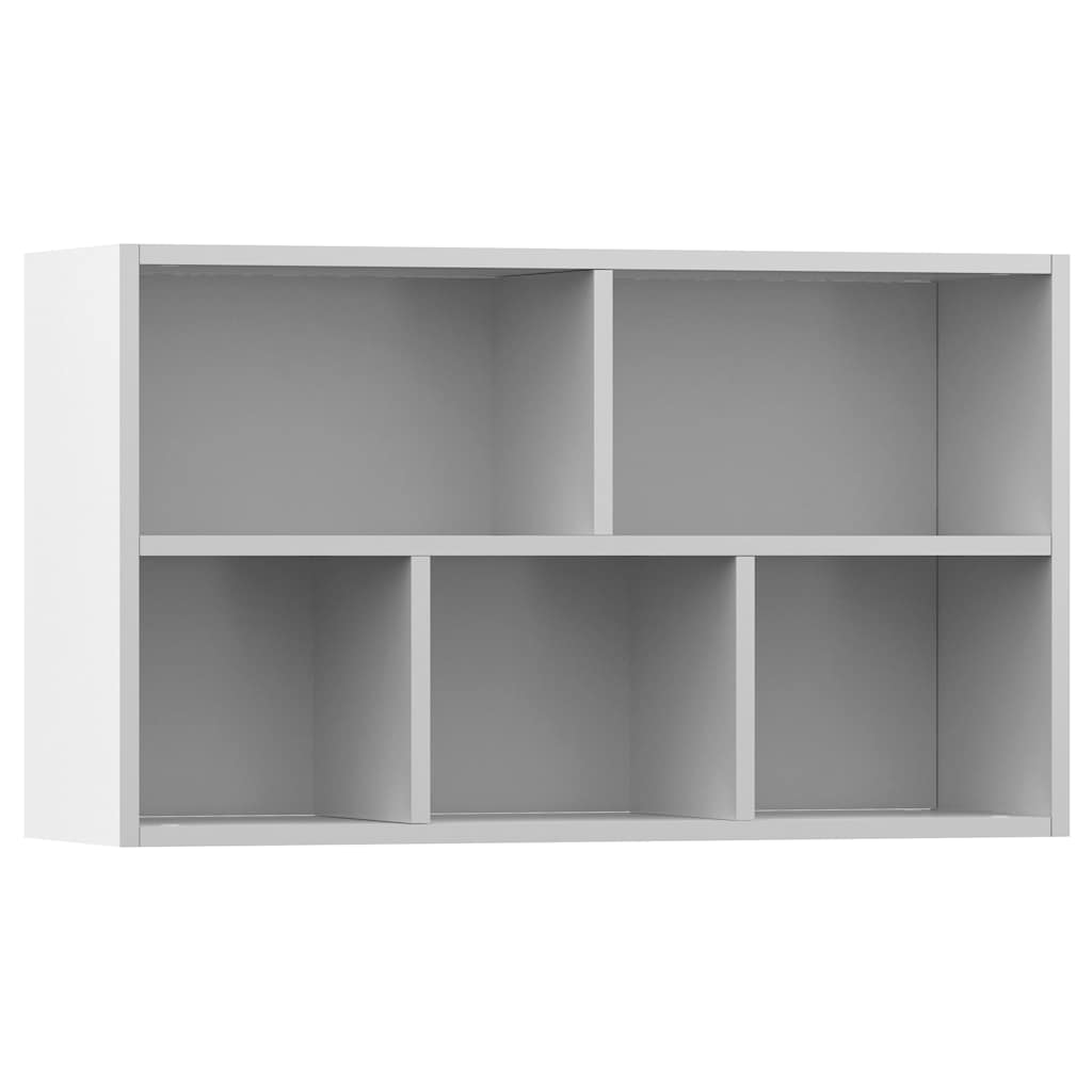 Grāmatu/sānu skapītis, balts, 50x25x80cm, apstrādāta koksne