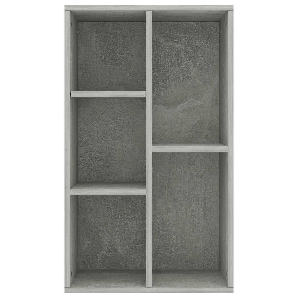 Grāmatu/sānu skapis, betona, 50x25x80cm, apstrādāta koksne